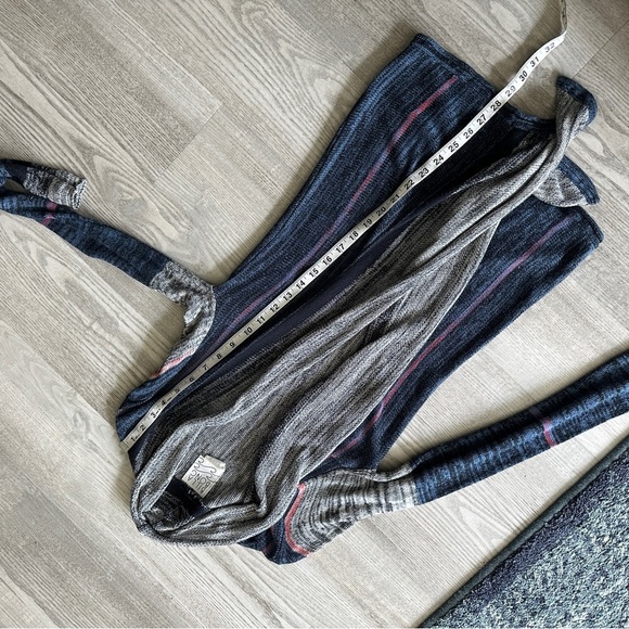 Billa Bong Multicolor Open-Front Cotton Blend Sweater Small - Picture 10 of 11